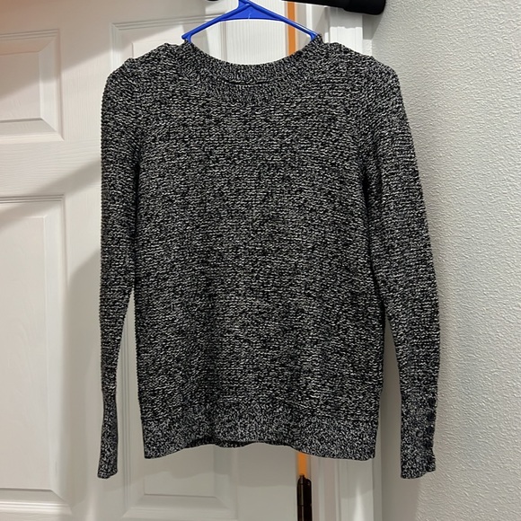 LOFT Marled Button Cuff Sweater - Picture 3 of 8